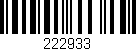 Código de barras (EAN, GTIN, SKU, ISBN): '222933'