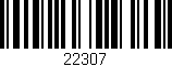 Código de barras (EAN, GTIN, SKU, ISBN): '22307'