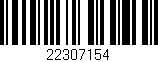 Código de barras (EAN, GTIN, SKU, ISBN): '22307154'