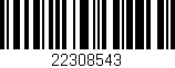 Código de barras (EAN, GTIN, SKU, ISBN): '22308543'