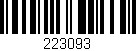 Código de barras (EAN, GTIN, SKU, ISBN): '223093'