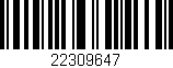Código de barras (EAN, GTIN, SKU, ISBN): '22309647'