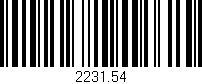 Código de barras (EAN, GTIN, SKU, ISBN): '2231.54'