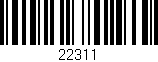 Código de barras (EAN, GTIN, SKU, ISBN): '22311'
