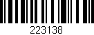 Código de barras (EAN, GTIN, SKU, ISBN): '223138'
