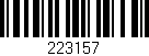 Código de barras (EAN, GTIN, SKU, ISBN): '223157'