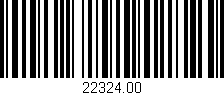 Código de barras (EAN, GTIN, SKU, ISBN): '22324.00'