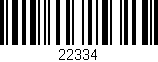 Código de barras (EAN, GTIN, SKU, ISBN): '22334'