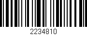 Código de barras (EAN, GTIN, SKU, ISBN): '2234810'