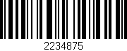 Código de barras (EAN, GTIN, SKU, ISBN): '2234875'