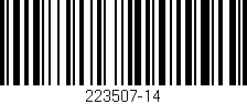 Código de barras (EAN, GTIN, SKU, ISBN): '223507-14'