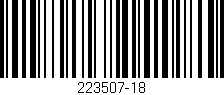 Código de barras (EAN, GTIN, SKU, ISBN): '223507-18'