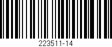 Código de barras (EAN, GTIN, SKU, ISBN): '223511-14'