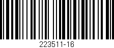 Código de barras (EAN, GTIN, SKU, ISBN): '223511-16'