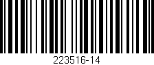 Código de barras (EAN, GTIN, SKU, ISBN): '223516-14'