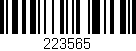 Código de barras (EAN, GTIN, SKU, ISBN): '223565'