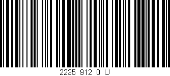 Código de barras (EAN, GTIN, SKU, ISBN): '2235_912_0_U'