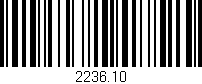 Código de barras (EAN, GTIN, SKU, ISBN): '2236.10'