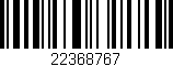 Código de barras (EAN, GTIN, SKU, ISBN): '22368767'