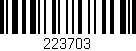Código de barras (EAN, GTIN, SKU, ISBN): '223703'
