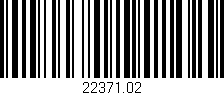 Código de barras (EAN, GTIN, SKU, ISBN): '22371.02'