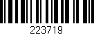Código de barras (EAN, GTIN, SKU, ISBN): '223719'