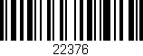 Código de barras (EAN, GTIN, SKU, ISBN): '22376'