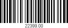 Código de barras (EAN, GTIN, SKU, ISBN): '22399.00'