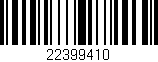 Código de barras (EAN, GTIN, SKU, ISBN): '22399410'