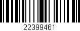 Código de barras (EAN, GTIN, SKU, ISBN): '22399461'