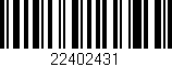 Código de barras (EAN, GTIN, SKU, ISBN): '22402431'