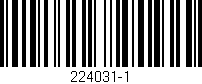 Código de barras (EAN, GTIN, SKU, ISBN): '224031-1'