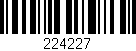 Código de barras (EAN, GTIN, SKU, ISBN): '224227'