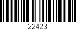 Código de barras (EAN, GTIN, SKU, ISBN): '22423'