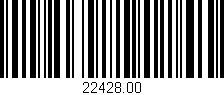 Código de barras (EAN, GTIN, SKU, ISBN): '22428.00'