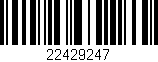 Código de barras (EAN, GTIN, SKU, ISBN): '22429247'