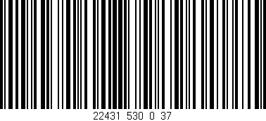 Código de barras (EAN, GTIN, SKU, ISBN): '22431_530_0_37'