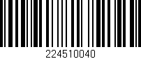 Código de barras (EAN, GTIN, SKU, ISBN): '224510040'