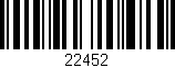 Código de barras (EAN, GTIN, SKU, ISBN): '22452'