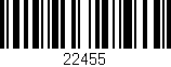 Código de barras (EAN, GTIN, SKU, ISBN): '22455'