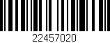 Código de barras (EAN, GTIN, SKU, ISBN): '22457020'