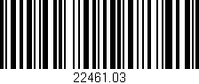 Código de barras (EAN, GTIN, SKU, ISBN): '22461.03'