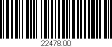 Código de barras (EAN, GTIN, SKU, ISBN): '22478.00'