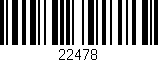 Código de barras (EAN, GTIN, SKU, ISBN): '22478'