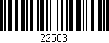 Código de barras (EAN, GTIN, SKU, ISBN): '22503'