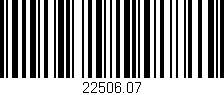 Código de barras (EAN, GTIN, SKU, ISBN): '22506.07'