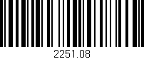Código de barras (EAN, GTIN, SKU, ISBN): '2251.08'