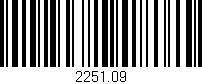 Código de barras (EAN, GTIN, SKU, ISBN): '2251.09'