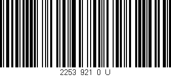 Código de barras (EAN, GTIN, SKU, ISBN): '2253_921_0_U'