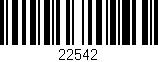 Código de barras (EAN, GTIN, SKU, ISBN): '22542'